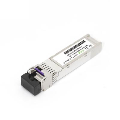 China 10G BIDI 60km single mode SFP module single fiber optic sfp+ 10g transceiver module BSFP+-10G-L6 for sale