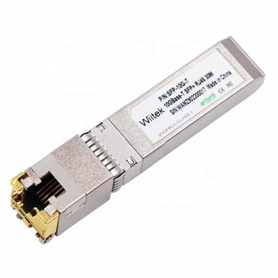 China CE RoHS FCC SFP 10G Copper 10GBASE-T RJ45 30m Transceiver Module SFP-10 G-T Brand NEW for sale