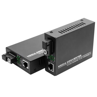 China FTTH FTTB FTTX RJ45 Network SFP Fiber Media Converter to 10/100/1000M Gigabit Ethernet Media Converter for sale