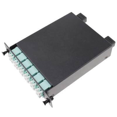 China Connect 24 PORT Gpon MPO/MTP SC LC FTTH Fiber Optic Patch Cord Cable Panel Fiber Optic Distribution Box for sale