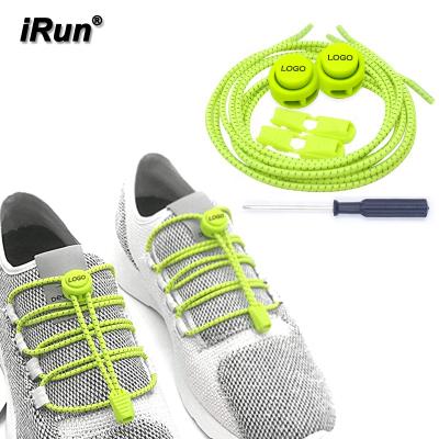 China Irun Round Non Tying Laces No Elastic Tie Laces Lock Laces Elastic Suite Shoe Laces for sale