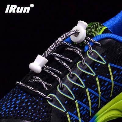 China Round Irun Weave No Tie Lock Lace With Elastic Lazy Locks Laces For Running, Sports And Disabled for sale