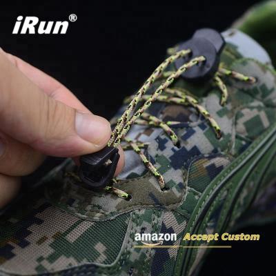 China Irun Round Free Lacing Up No Tie Parachute Shoe Lace Netting For Trail Increasing Climbing Locking Laces System Accept Custom Made for sale