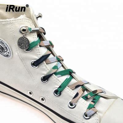 China Irun flat no more tie no lock tie laces laces elastic tie dye laces for sale