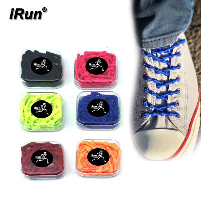 China Elastic Laces With Knots Irun High Quality Elastic Tie Lace With Knots Does Not Lace For Any Outdoor Sports Elastic Bamboo Knot Lazy Lace for sale