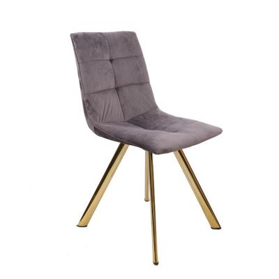 China General Used Modern Home Furniture Furniture Gold Cromed Dining Chair for sale