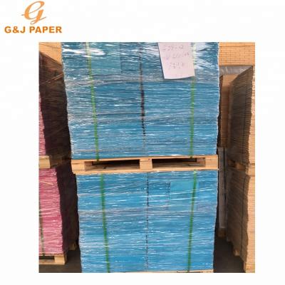 China Color Woodfree Offset Printing Paper Anti Curl Color Card Paper for sale