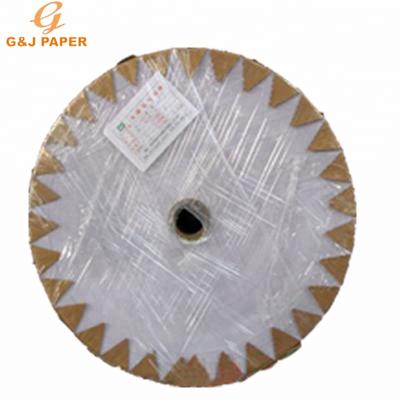 China Anticurl High Grade Carbonless Raw Raw Paper Jumbo Roll For Coating for sale