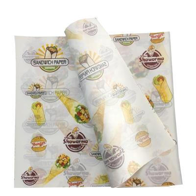 China Custom Printed Greaseproof Oil Resistant Paper For Specialty Paper Food Wrapping for sale