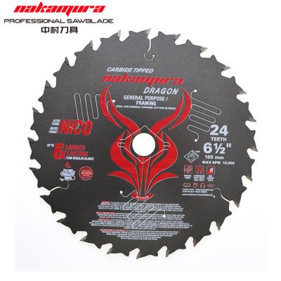 China Woodworking Saw Blade 48 Teeth 165mm Circular Saw Blade For Woodworking Wood Cutting Saw Blades for sale