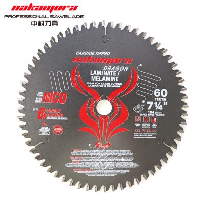 China Woodworking Saw Blade 60 Teeth 184MM Dia Woodworking CTT Carbide Cutting Circular Saw Blade for sale