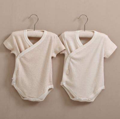 China Short Sleeve 100% Organic Cotton Baby Clothes for sale