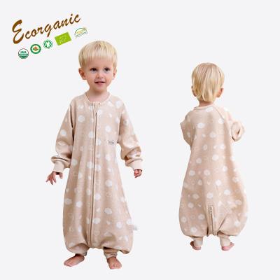 China Breathable New Style Organic Natural Color Cotton Baby Sleeping Bag for sale