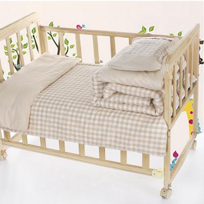 China Breathable 100% Cotton Microfiber Patchwork Baby Bedding Set 4 in1 for sale