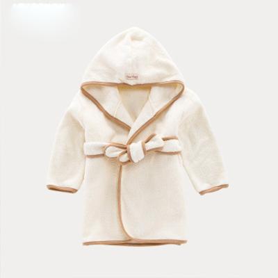 China Breathable Warm Custom Organic Cotton Kids Sale White Bathrobe for sale