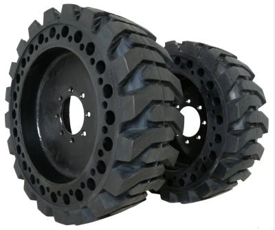 China Skid steer solid tyre for aerial work platform and skid steer loader 10-16.5 for sale