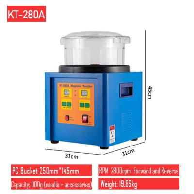 China [KT-280A 1100g ] Ferromagnético / Potente tumbler magnético / Potente máquina de pulido eléctrico magnético en venta