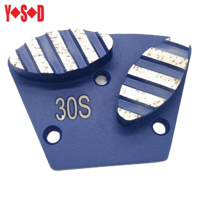 China Concrete diamond grinding stone care oval metal tip grinding block for sale