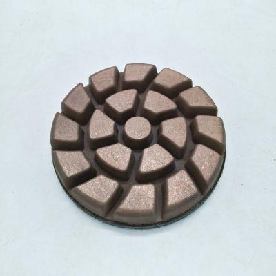 China Renovation of large area ground treatment of 4-inch round diamond grinding plate for sale