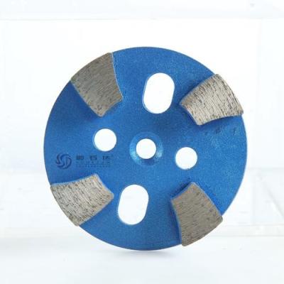 China 12 Inch Thickened Single Bevel Edge Grinding Cement Floor Sintered Diamond Grinding Wheel for sale