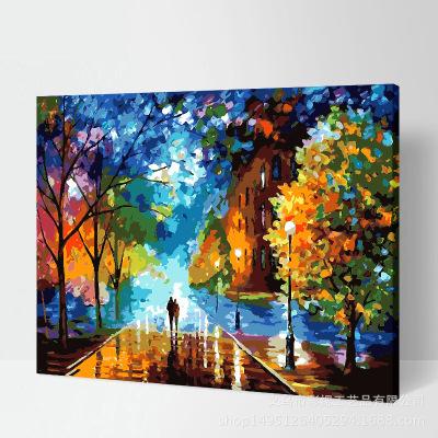 China New Design 40*50cm Modern Oil DIY Painting By Numbers Hand Painted Oil Painting Unique Gift Home Decor for sale