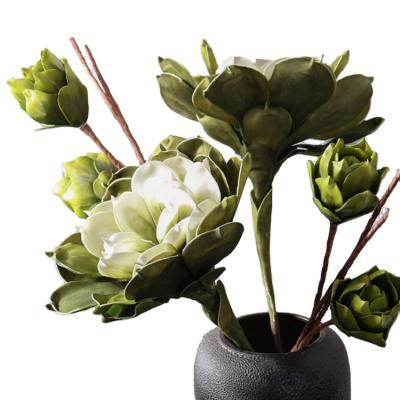 China Minimalist Shininglife Wholesale Home Decoration Artificial Lotus Eva Foam Flower for sale