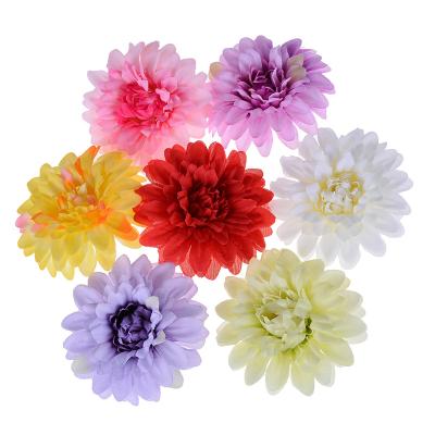 China Wedding Shininglife Wedding Decoration Dahlia Flower Head Gerbera Flower Artificial Flower for sale