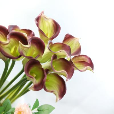 China Shininglife Brand Real Touch Minimalist Calla Lilies PU Flower Artificial Flower For Wedding Decorative for sale