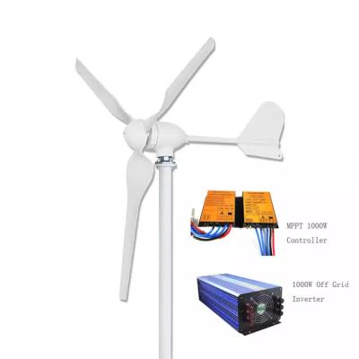 China Wind Power System Automatically Adjusts the Windward Angle 12v/24v 800w Small Wind Turbine for Boat for sale