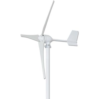 China Wind Power System High Efficiency 12V 24V 48V Optional Real 1000w Horizontal Axis Wind Generator With Waterproof MPPT Charger Controller for sale