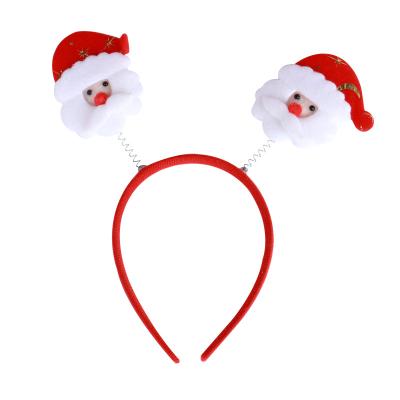 China Wholesale Cute Circles Cute Christmas Hair Headpieces Accessories Decoration Headband Party Festival Accessories Glowing Christmas Hair Ornaments for sale