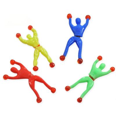 China Sticky Sticky Wall Climbing Spider-Man Novelty Party Wholesale Kids Educational Toys 8.5*3.5cm for sale