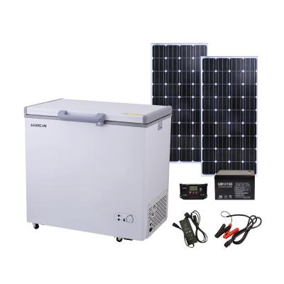 China High Quality Outdoor Solar Fridge Freezer 209L White Freezer With Single Door for sale