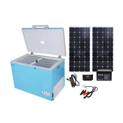 China Large Outdoor Portable Single Solar DC Chest Freezer With Solar Powered 815*525*623(mm) for sale