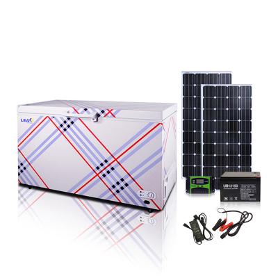 China 350L nature energy fish chicken beef solar portable freezer chest freezer 1521*660*850(mm) for sale