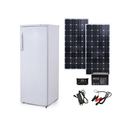 China High Quality DC 12V/24V Freezer 180L Capacity DC Compressor Large Upright Solar Upright Freezer 600*590*1720(mm) for sale