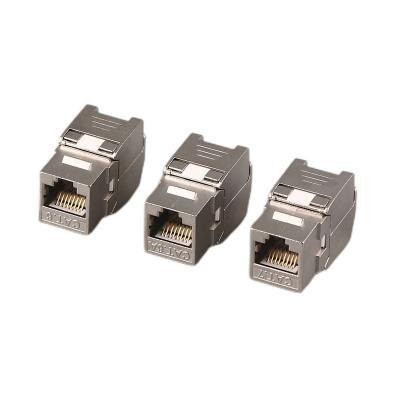 China Zinc Alloy Free Shielding Relay Shielded Network Communication Category 6 Category 7 Module Relay Protected Network Jack for sale