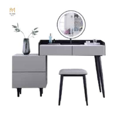 China Other Modern Style Wooden Bedroom Dresser Set Makeup Vanity Table Set Custom Made for sale