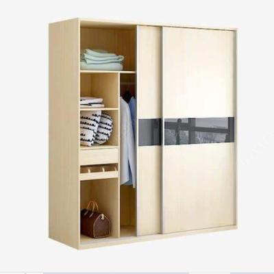 China Cheap Furniture Wardrobe Accessories Lockable Sliding Door Wardrobe Designs (Size) Small Double Color Adjustable Single Wooden Wardrobe Photos for sale