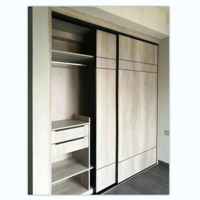 China 2 Door Adjustable Wardrobe (Height) Wardrobe PVC Cabinet Furniture Design Military Wardrobe Bedroom Wardrobe Cabinets for sale