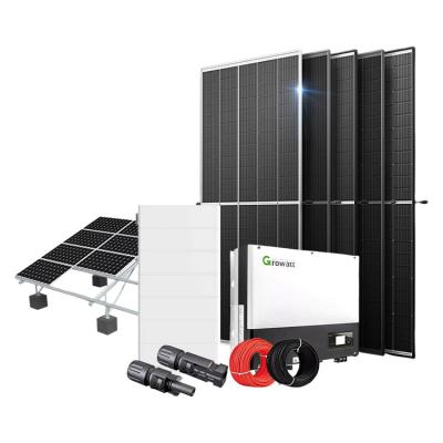 China Off Grid 12kw Hybrid Solar Energy System With Lithium Battery Solar Panel for sale