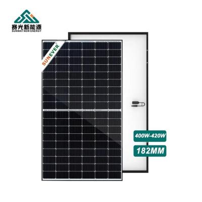 China 3.2mm Tempered Low Iron Glass 450w 440w 430w 420w Solar Cells Solar Power Panel for Custom for sale