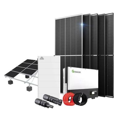 China Residential Home Hybrid Solar Generator System With Deye Growatt Afore for sale