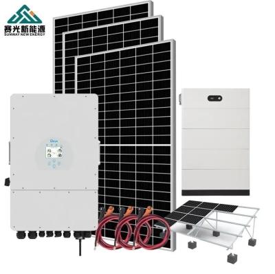 China Pre-sales project design 3kw 4kw 5kw 8kw 10kw Hybrid Solar Energy System for Home for sale