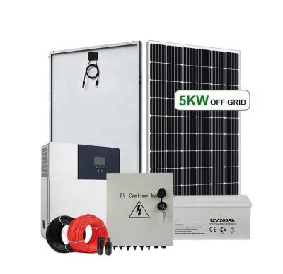 China Complete Off Grid Solar Power System 5kw 3kw 10kw Solar Panel Kits for Energy Storage for sale