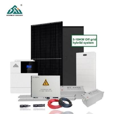 China 30kw 20kw 10kw Custom Off Grid Hybrid Solar Energy Power System with Solar Panel for sale