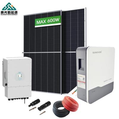 China 8kw Complete Home Solar Power Systems Solar Energy System Kit Pre-sales Project Design for sale