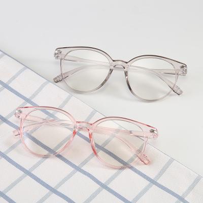 China High Quality Ultra Light Comfortable Transparent Round Student Prescription Eyewear 2021 New PC Frame Glasses for sale