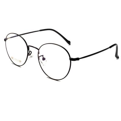 China Fashionable Retro Eye Frame Round Frame 50-18-140 Weight 13.3g B Unisex Titanium Full Optical Eyewear for sale