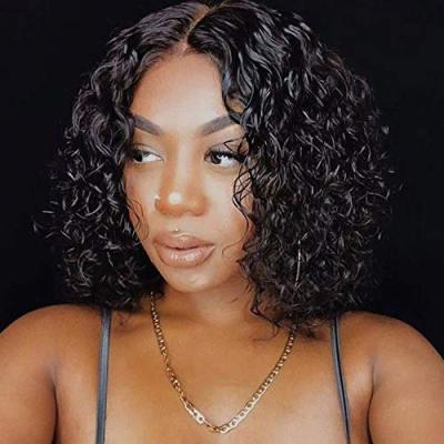 China Kinky Part Lace Overnight Delivery T Curly Cuticle Aligned Closure Bob Virgin For Black Women Lace Front Human Hair Wigs Brazilian for sale